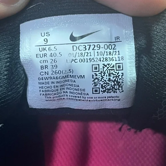 Nike Revolution 6 Women's Black Pink Running Athletic Shoes Sneakers Size 9 - Picture 11 of 13